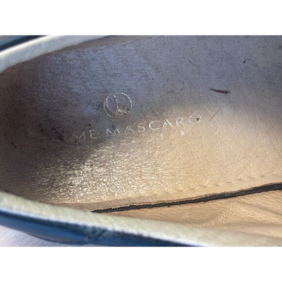 Jaime Mascaro Black Leather and Fabric Cross Strap Casual Flats 1003 Men's 42 - Picture 9 of 13